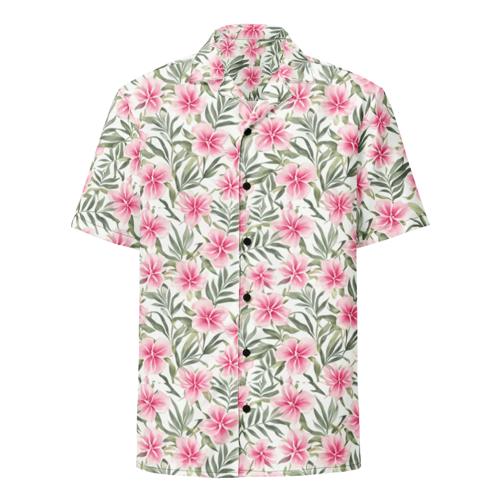 Floral Pattern Oleander Flowers Hawaiian Shirt product image (1)
