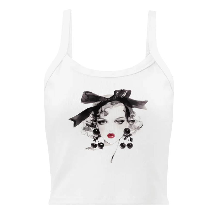 "Cherry Glam" Ribbed Tank product image (1)