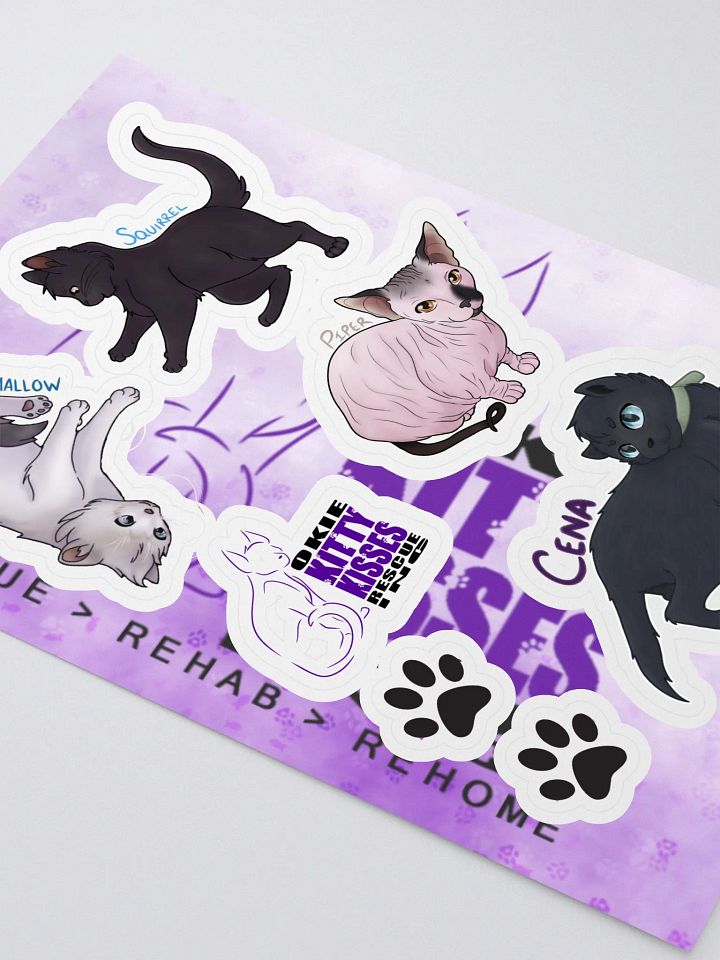 Cats of OKKR sticker sheet - Set 1 product image (2)