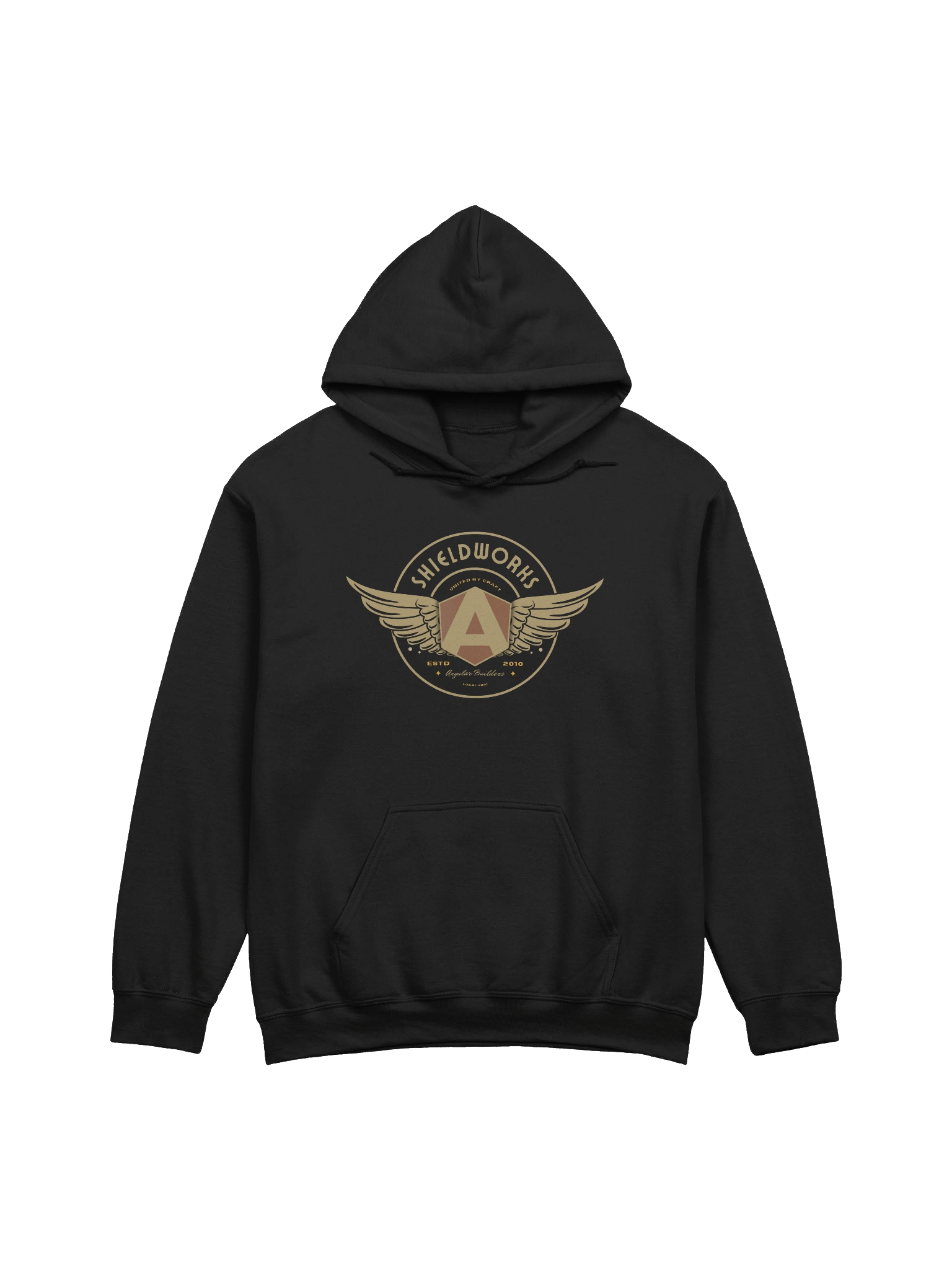 Shieldworks Angular Builders Local #201 “United by Craft” Classic Hoodie product image (2)