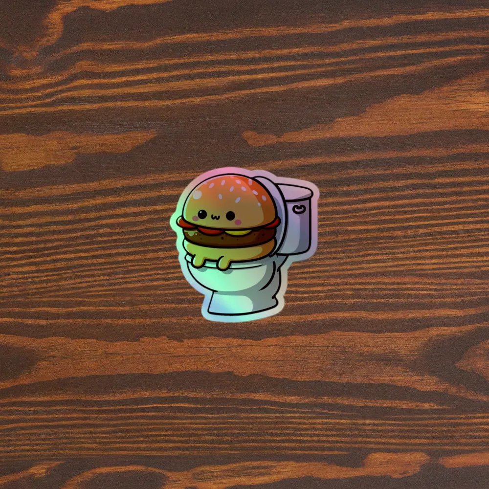 Cheeseburger Confession Holographic Sticker Set product image (5)