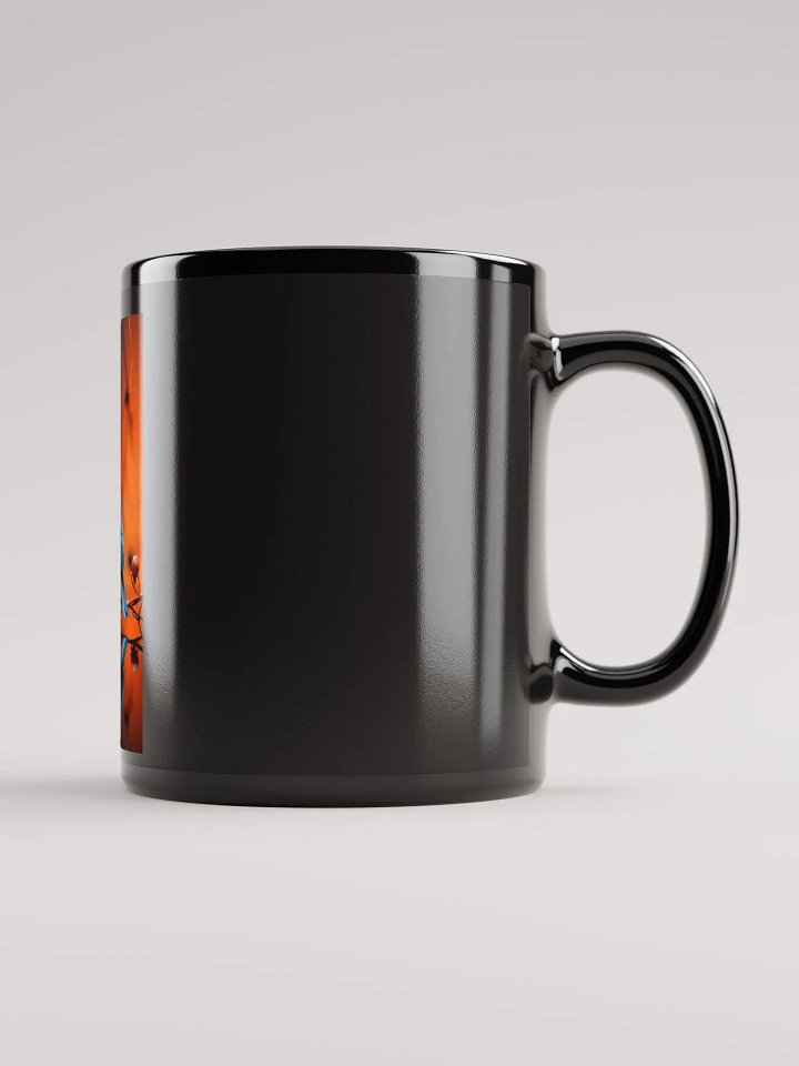 Vibrant Reflections: Blue & Orange Bird Mug product image (2)