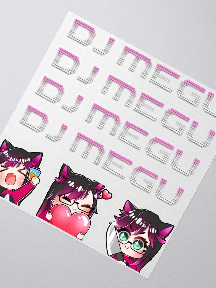 DJ Megu Logo Sticker Set product image (2)