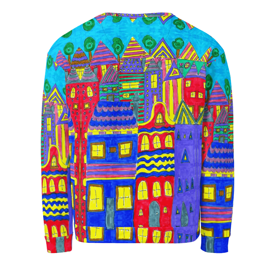 Abstract Playful Houses Unisex Sweatshirt product image (6)