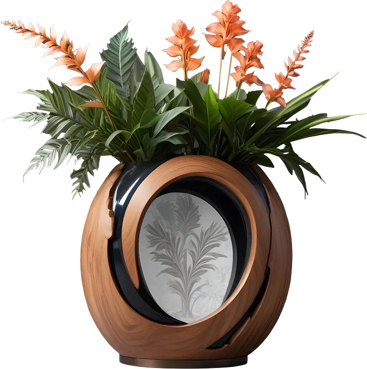 Dream of Eternity – Art Deco Floral Arrangement PNG product image (1)