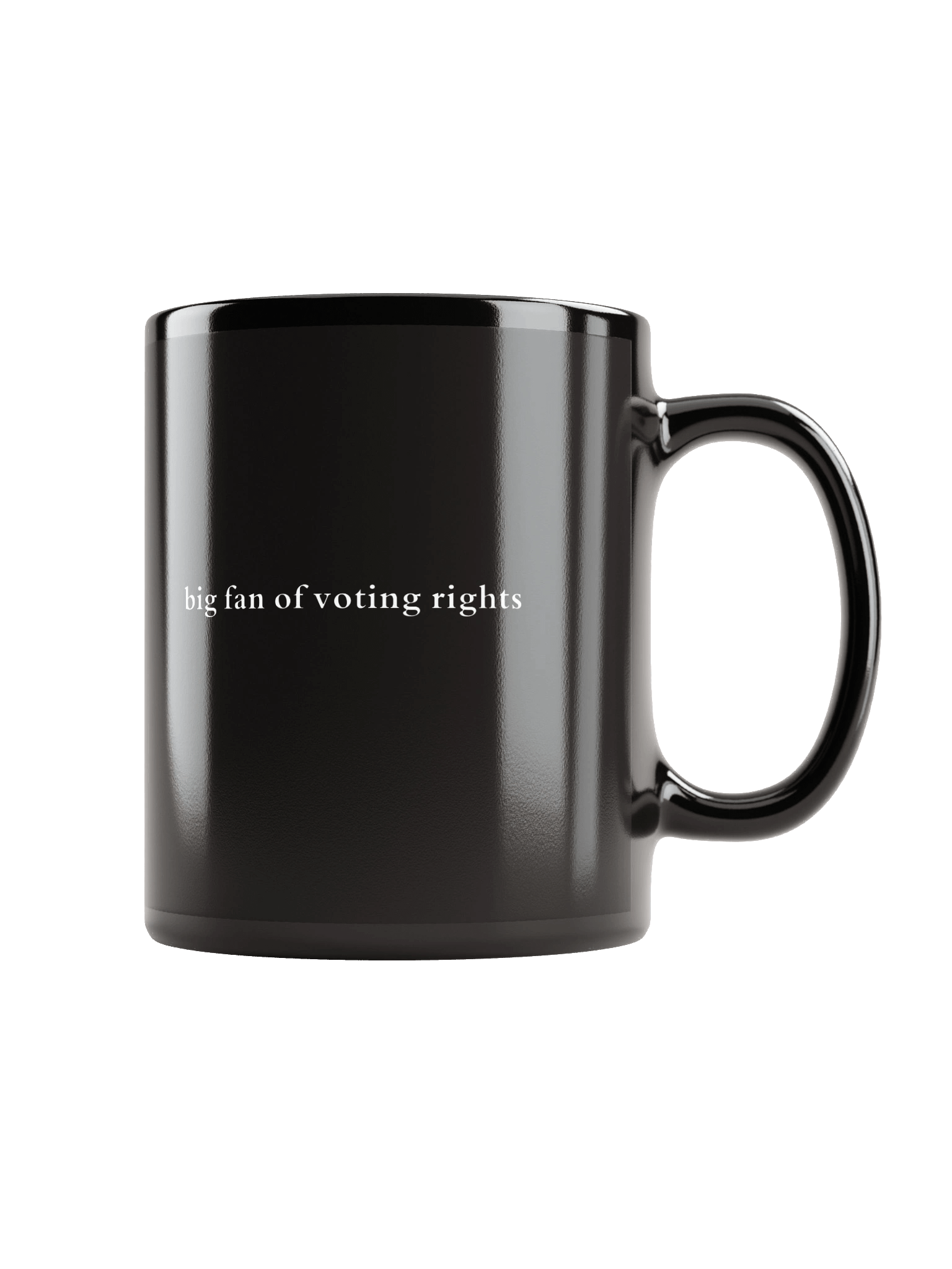 Glossy Black voting rights Mug product image (1)