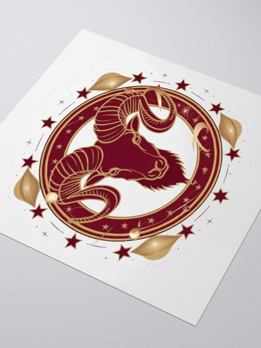 Aries Zodiac Kisscut Sticker - Exclusive Design by TDS Music product image (8)