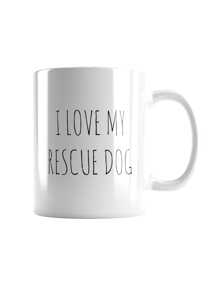 I Love My Rescue Dog Minimalist Rustic Chic Mug product image (2)