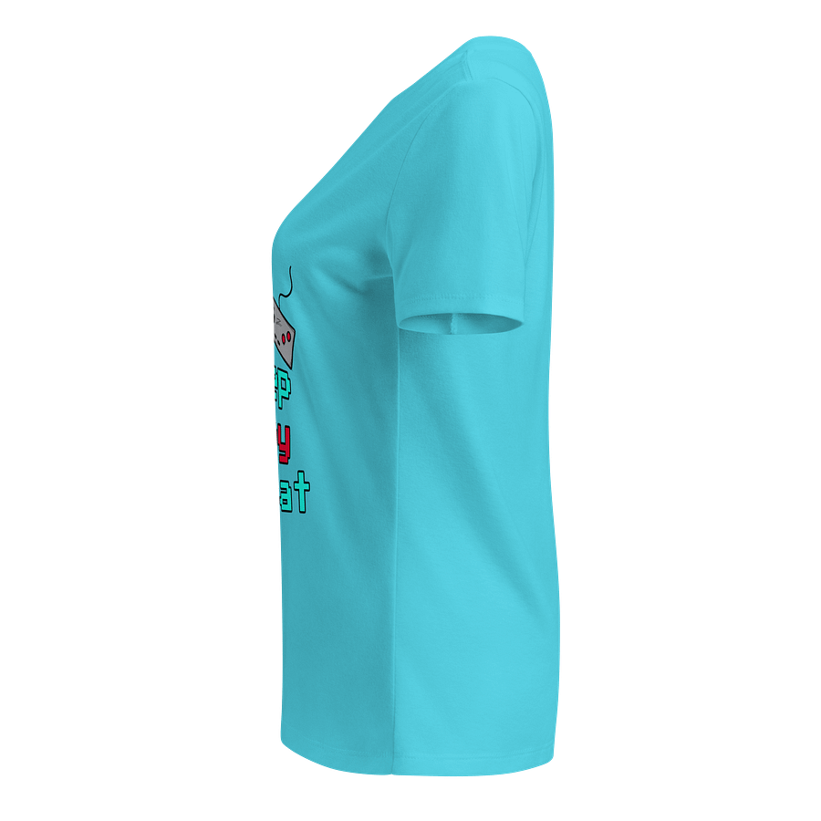 Relaxed V-Neck Shirt | "eat sleep play repeat" product image (15)