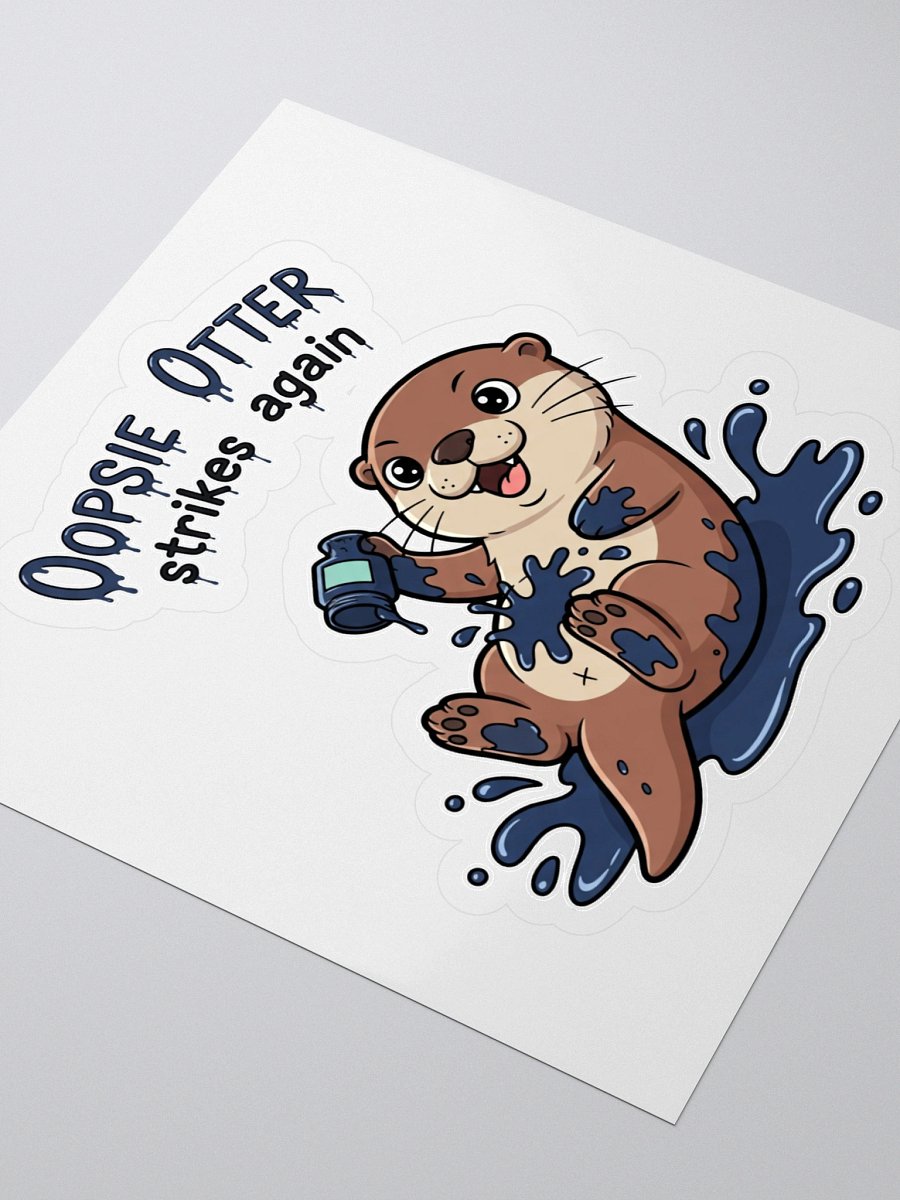 Otter Spilled the Ink Kiss Cut Sticker product image (3)