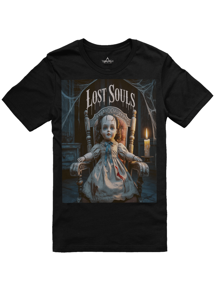 Lost Souls Unisex Supersoft T-Shirt by Midnight Veil Designs - Gothic Black, Red & More product image (1)