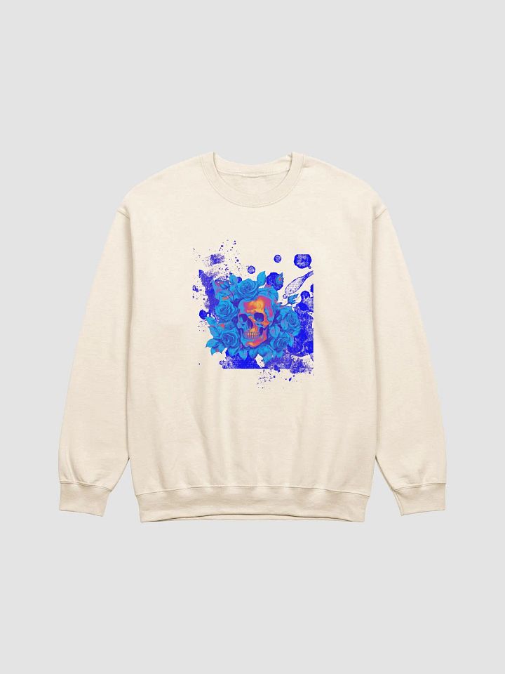 Blue Orchid Skull Premium Unisex Sweatshirt product image (37)