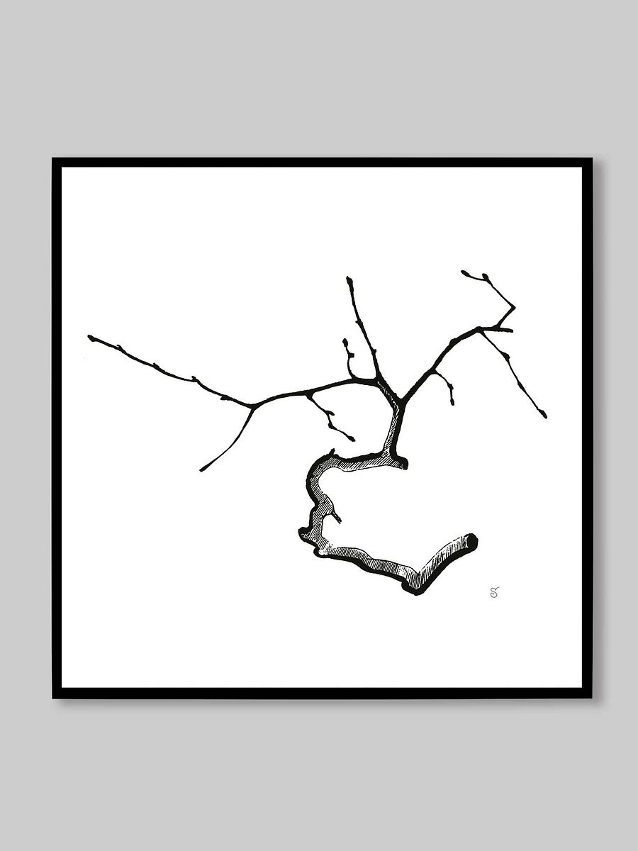 Minimalist Tree Branch Canvas Art - Elegant Twig product image (9)