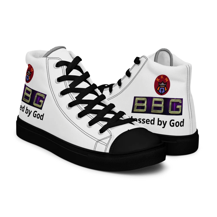 BBG White High Tops - Black Soles product image (7)