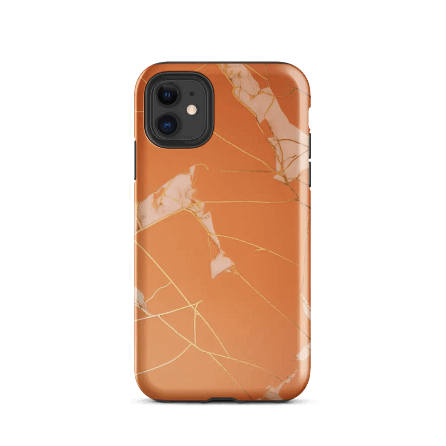 Orange & Gold Kintsugi Tough iPhone Case product image (47)