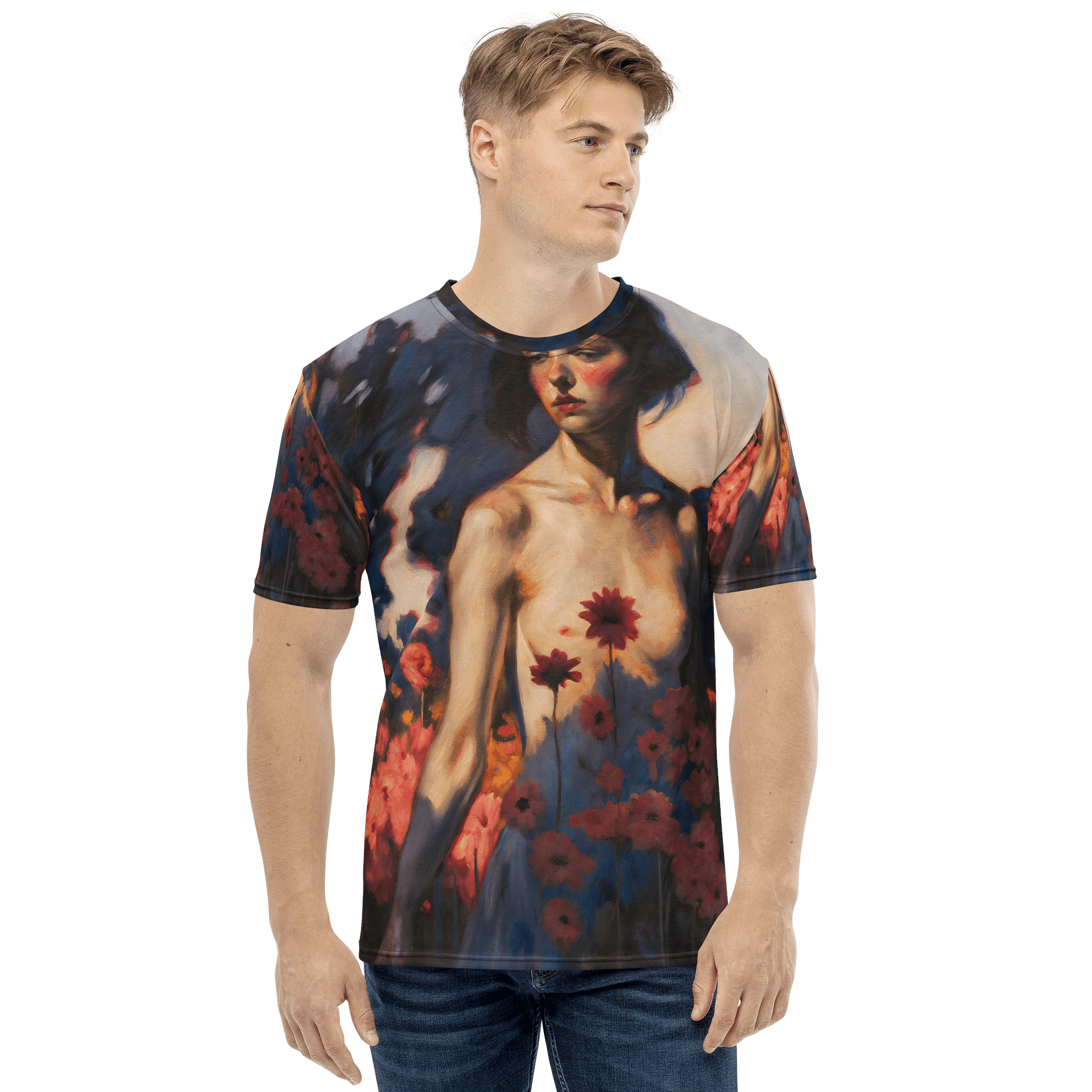 Naked woman erotic art Print All-Over Print Tee product image (2)