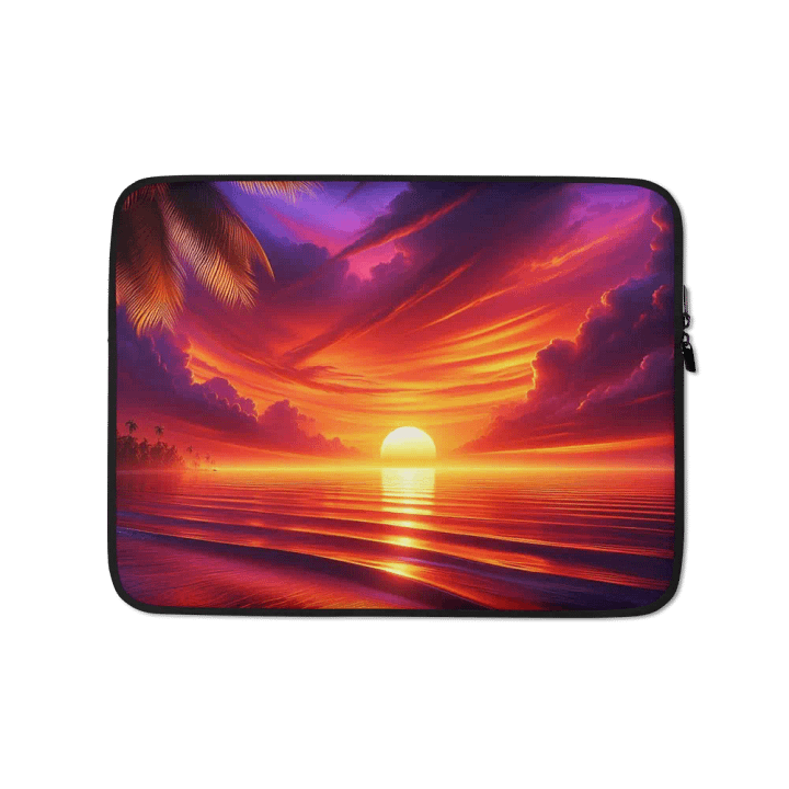 Tropical Sunset Laptop Sleeve | AI Design product image (1)