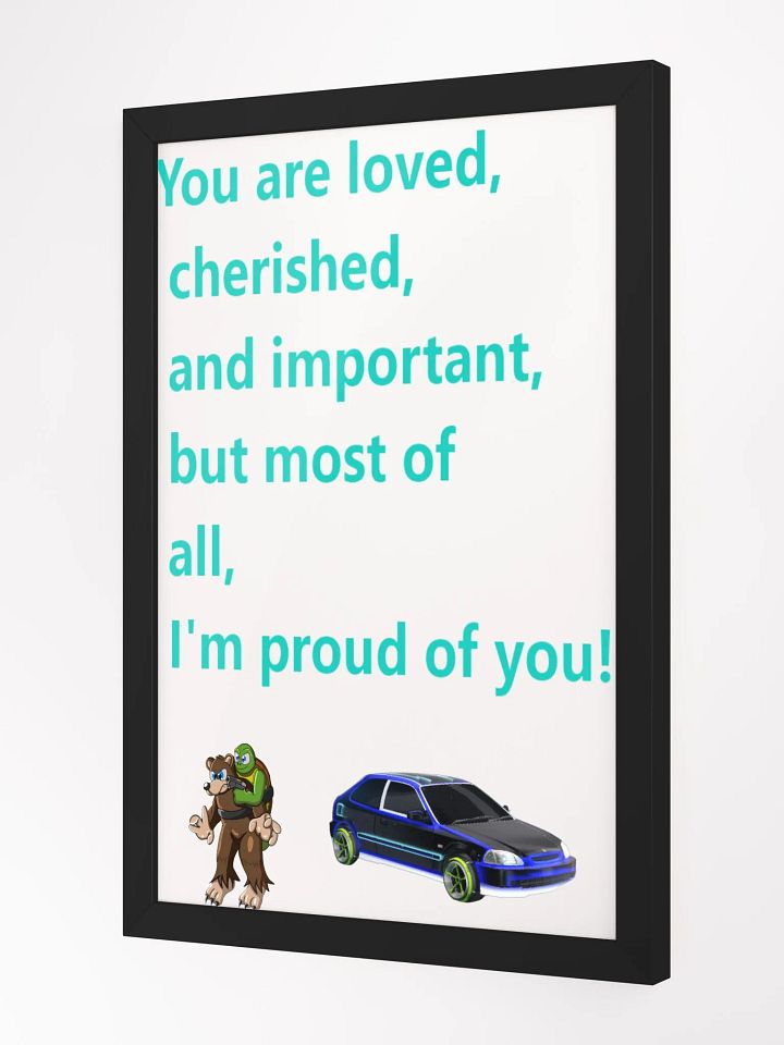 Motivationally Framed High-Quality Matte Poster product image (2)