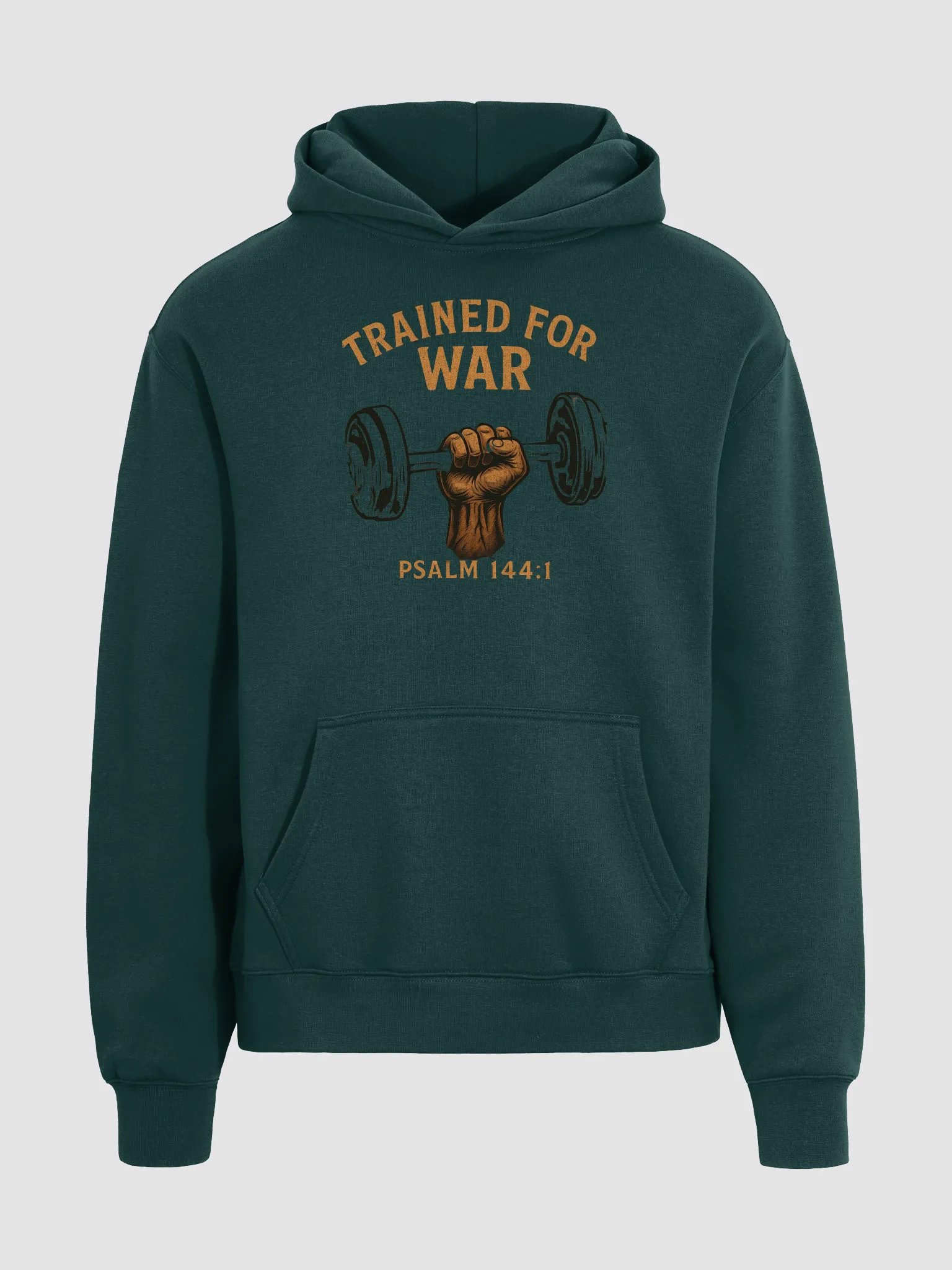 Trained for War minimalist hoodie product image (3)