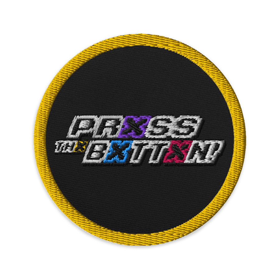 Prxss Thx Bxttxn! Circle Patch product image (1)