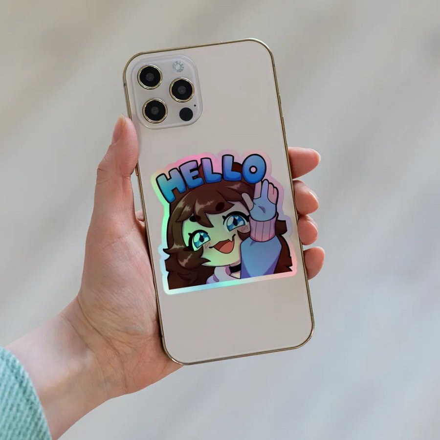 Wolfy Hello Holo Cut Stickers product image (6)