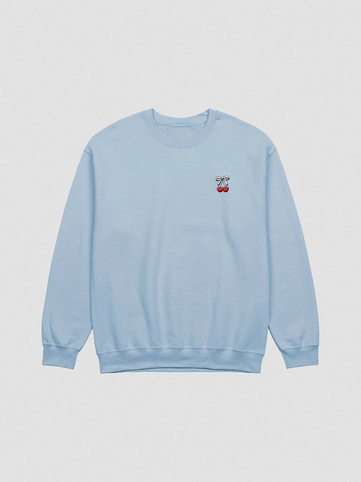 cherry bow embroidered crewneck product image (2)