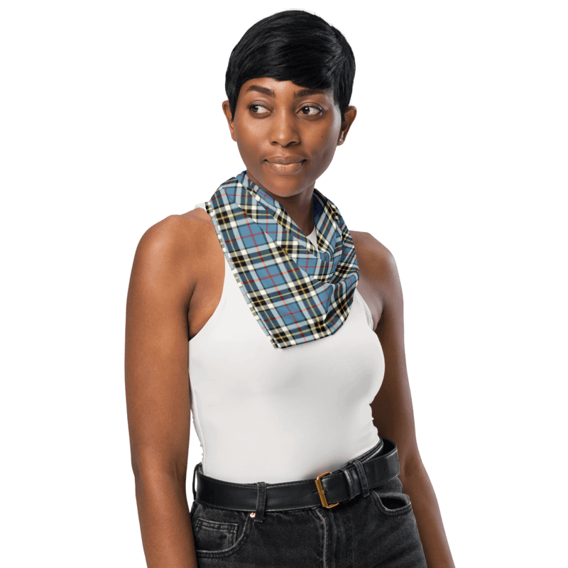 Thompson Blue Tartan Bandana product image (3)