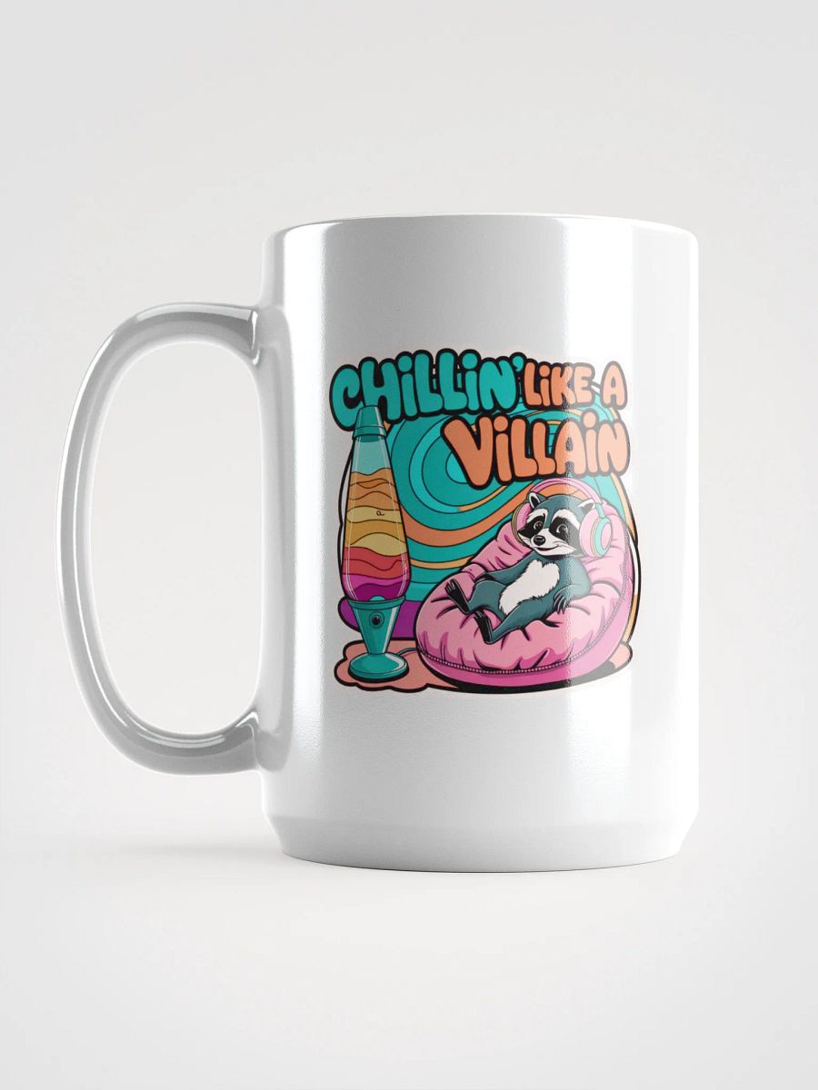 Chillin' Raccoon White Glossy Mug product image (3)