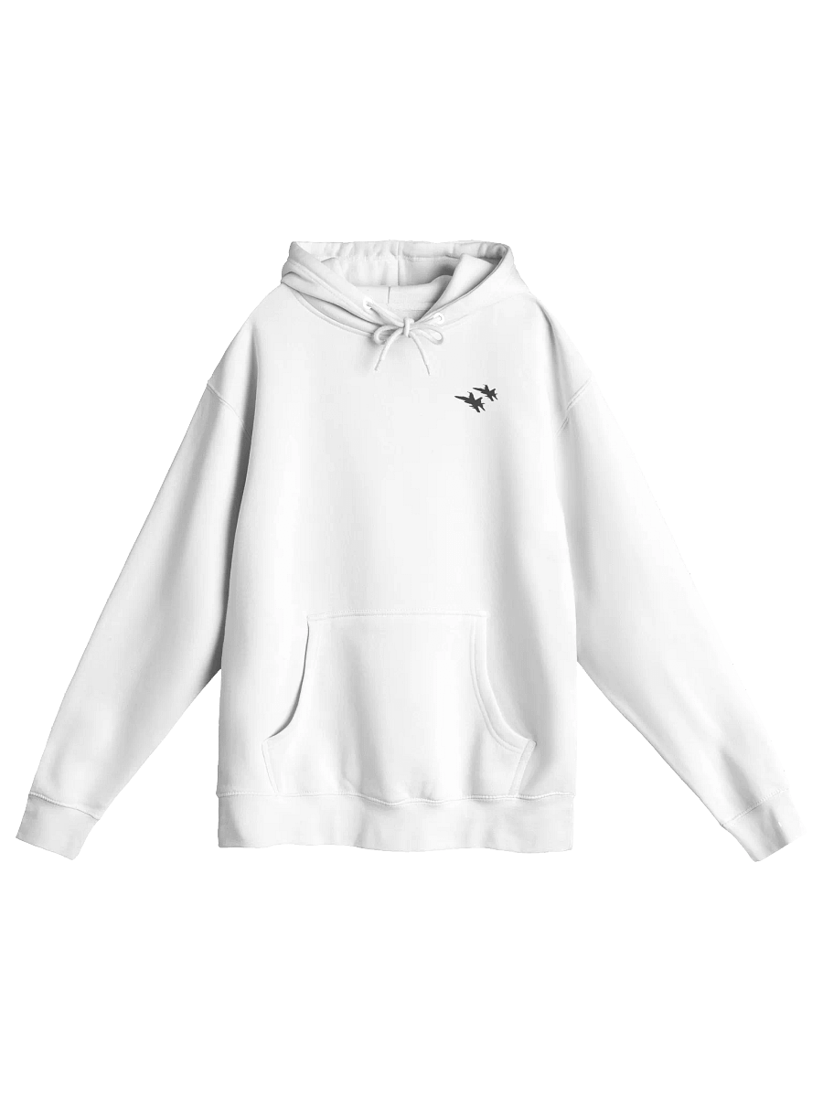 Twin Hornets Logo Hoodie, White product image (1)