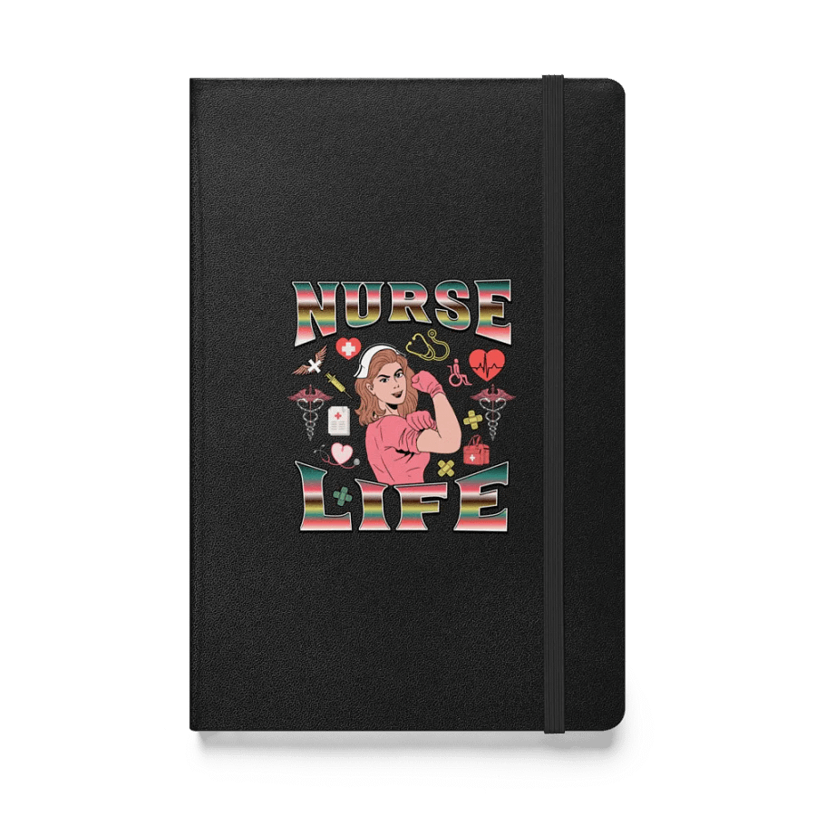 Nurse Life Retro Hardcover Notebook product image (1)