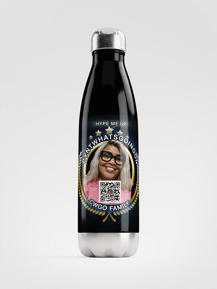 Cyntwhatsgoingon HYPE ME UP Stainless Steel Water Bottle product image (1)