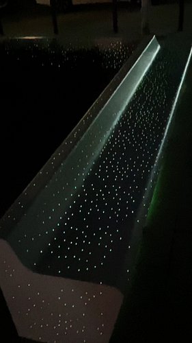 Watch This Bench Turn Into a Starry Night!
#landscape #concrete #bench #pots #planter #art