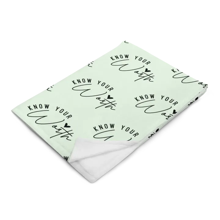 Know Your Worth Blanket product image (2)