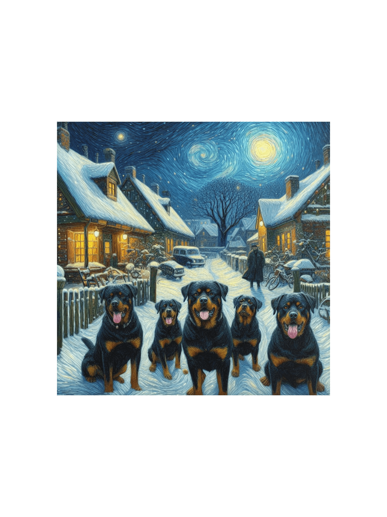 Starry Night Rottweiler Poster product image (4)