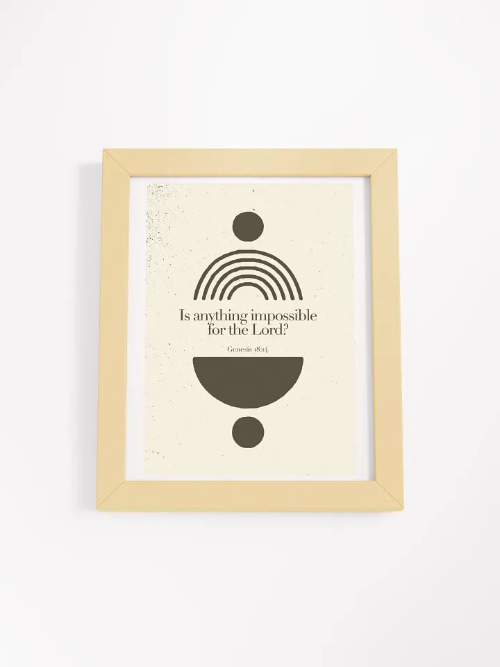 'Genesis 18:14' Poster product image (1)