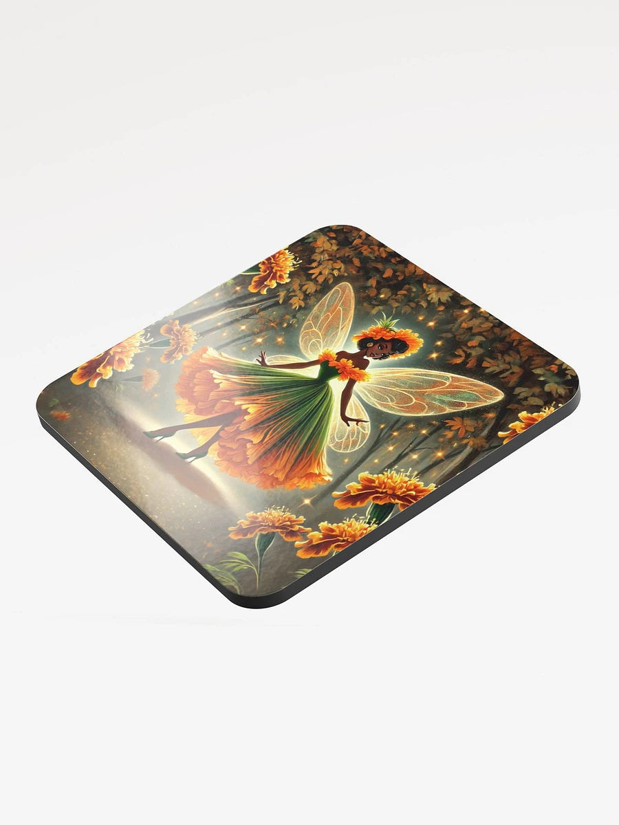 Enchanted Marigold Fairy Cork Coaster product image (3)