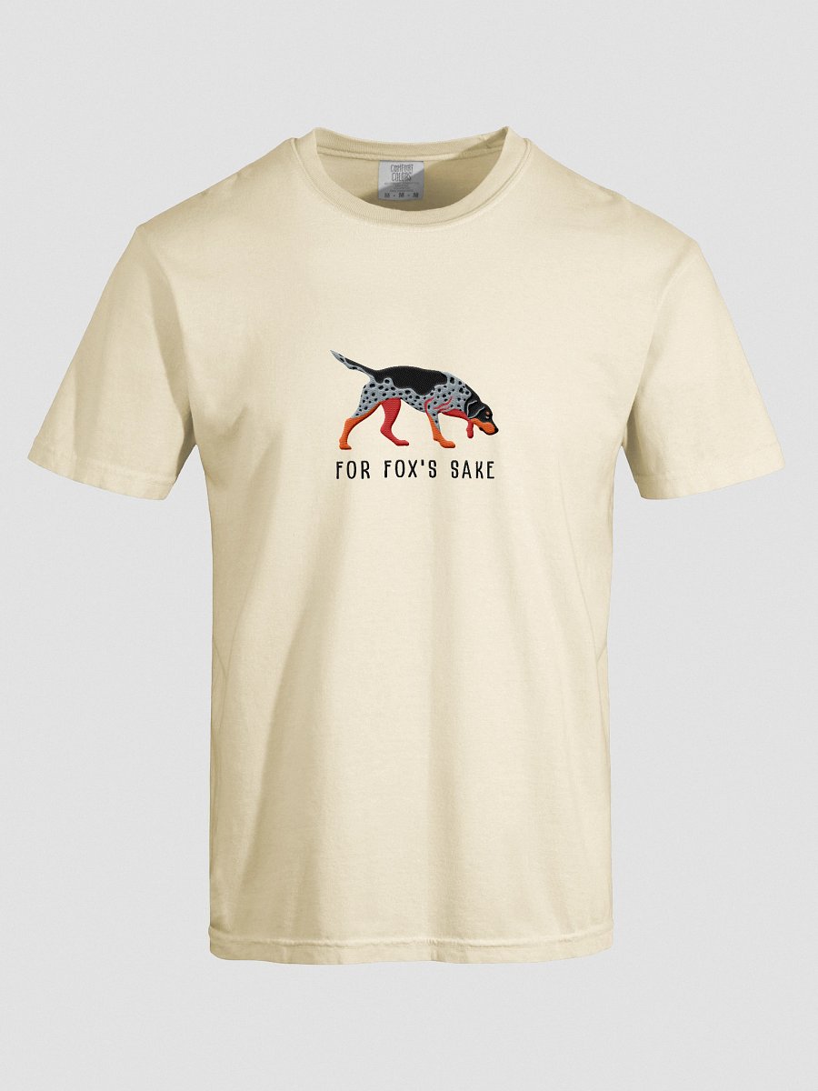 For Fox's Sake T-Shirt(Embroidered) of an American Foxhound(Blue) product image (57)