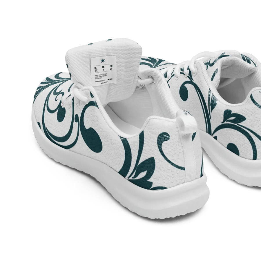 Teal Twirls Women's Athletic Sneakers product image (5)