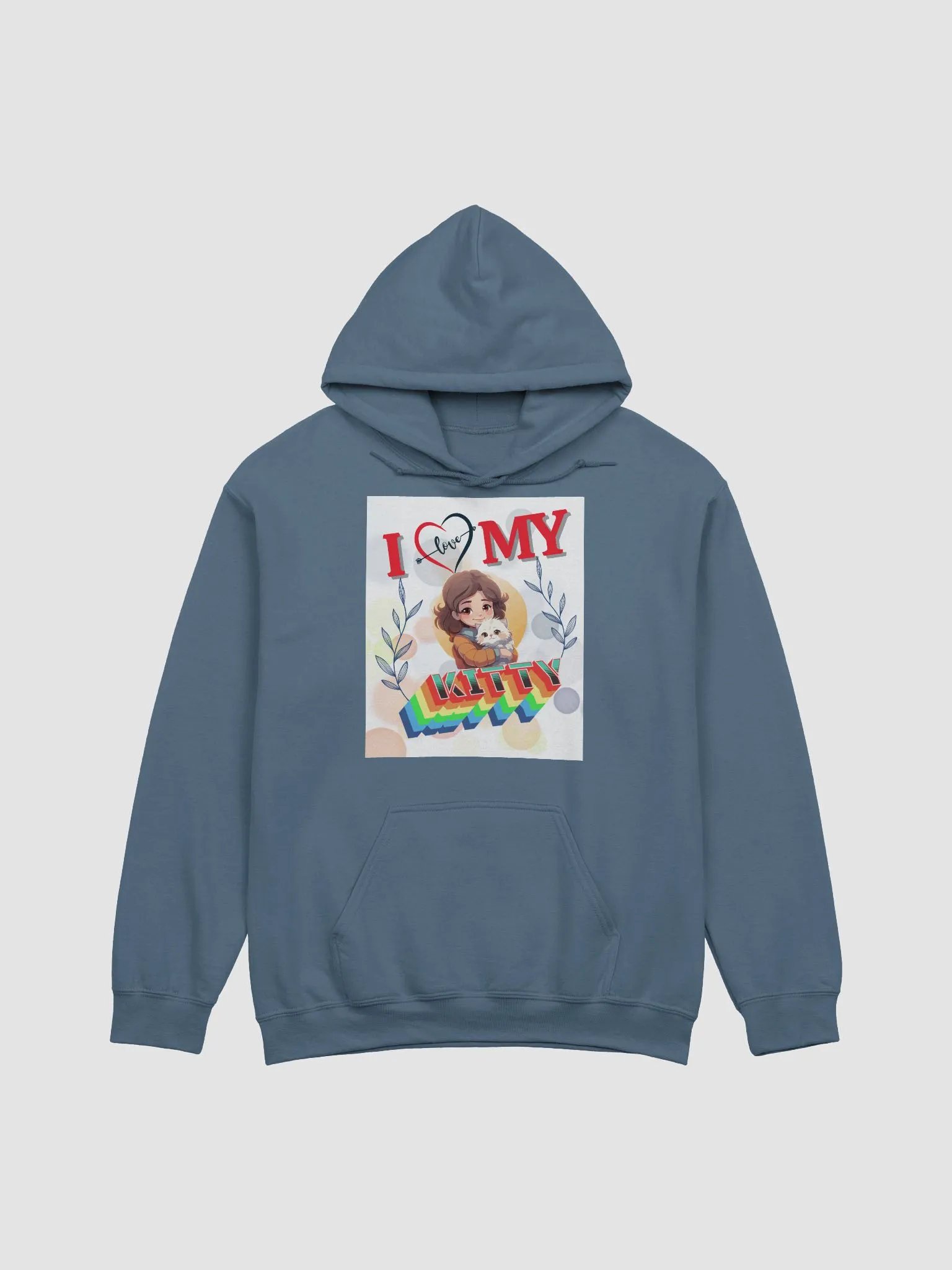 I Love my kitty design - Gildan Classic Hoodie product image (2)