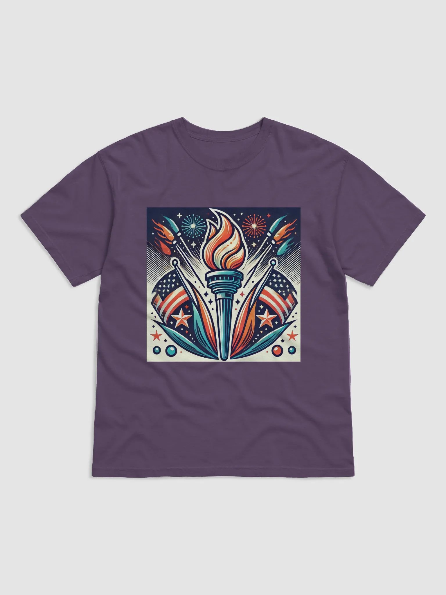 Freedom's Flame Patriotic T-Shirt product image (5)