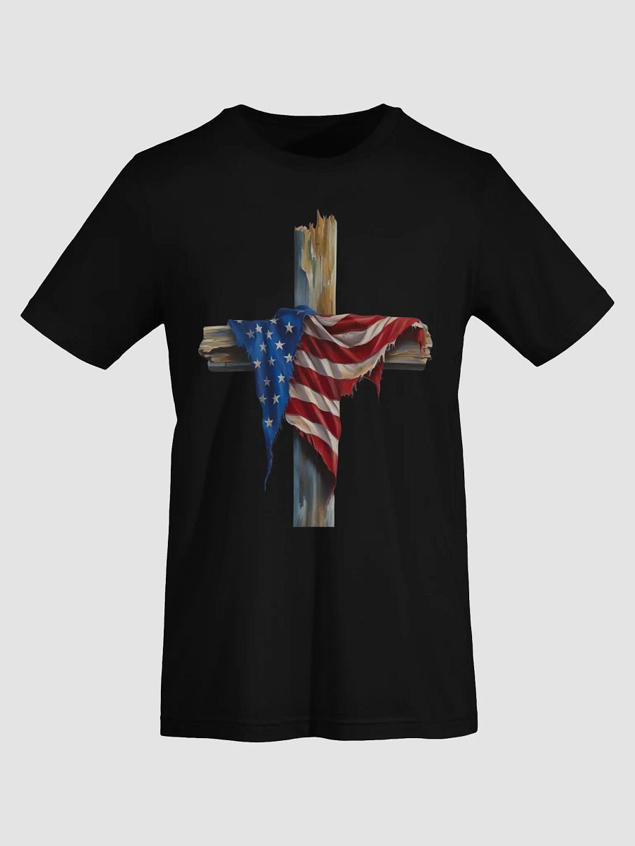 Patriotic American Flag Cross T-Shirt – Faith & Freedom Apparel product image (5)