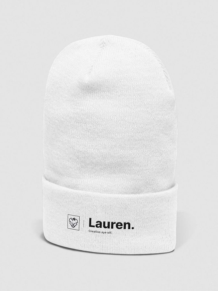 lauren's white beanie product image (2)