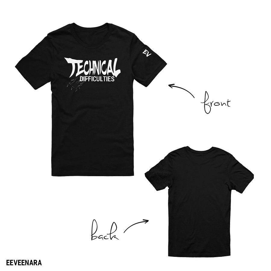 TECHNICAL DIFFICULTIES TEE - [BLACK] product image (3)