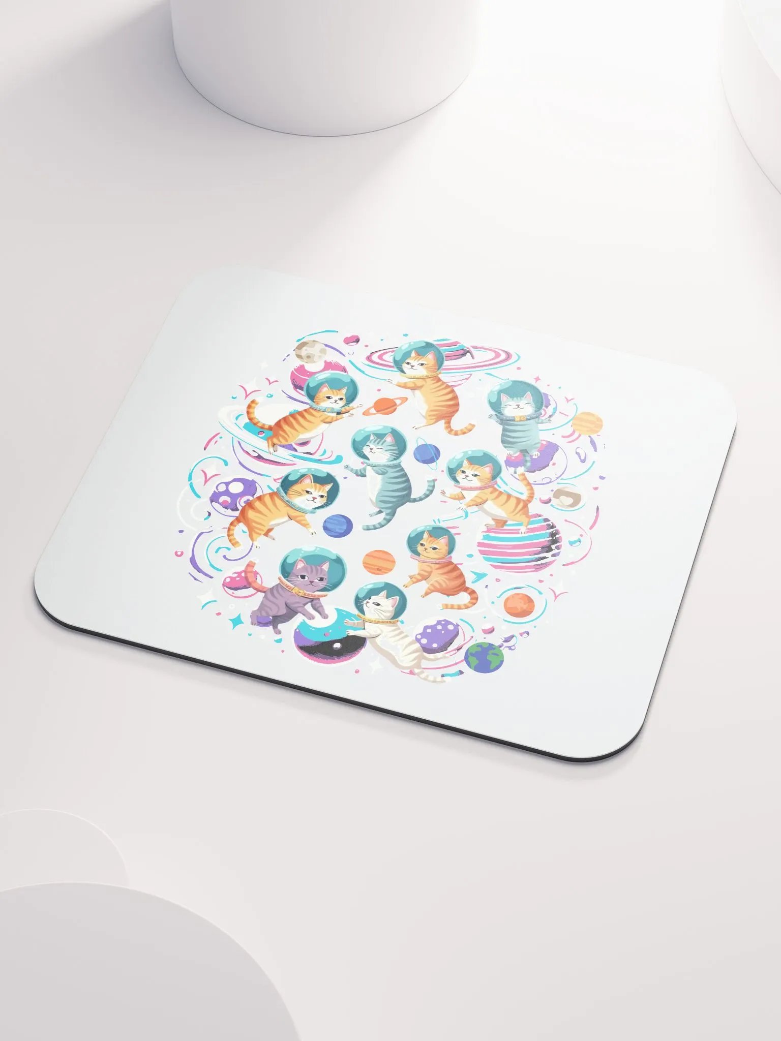 Cats In Space Cosmic Mouse Pad product image (3)
