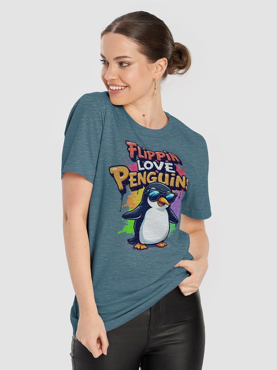 Flippin Love Penguins T-Shirt, Funny Penguin Graphic Tee, Cool Penguin Lover Shirt, Cute Cartoon Animal T-Shirt, Gift for Penguin Fans product image (10)