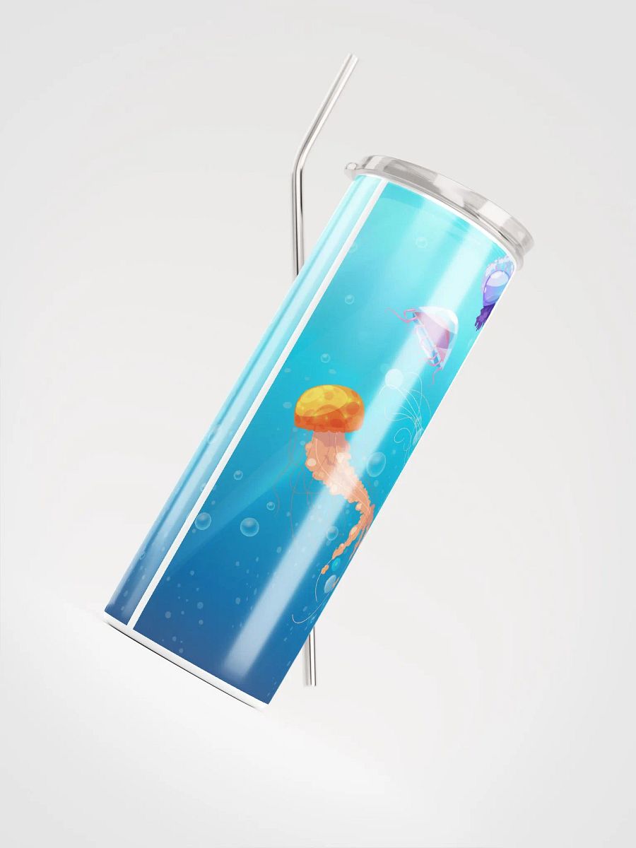 Ocean Bliss: Jellyfish Tumbler - Eco-Friendly Stainless Steel with Straw product image (4)