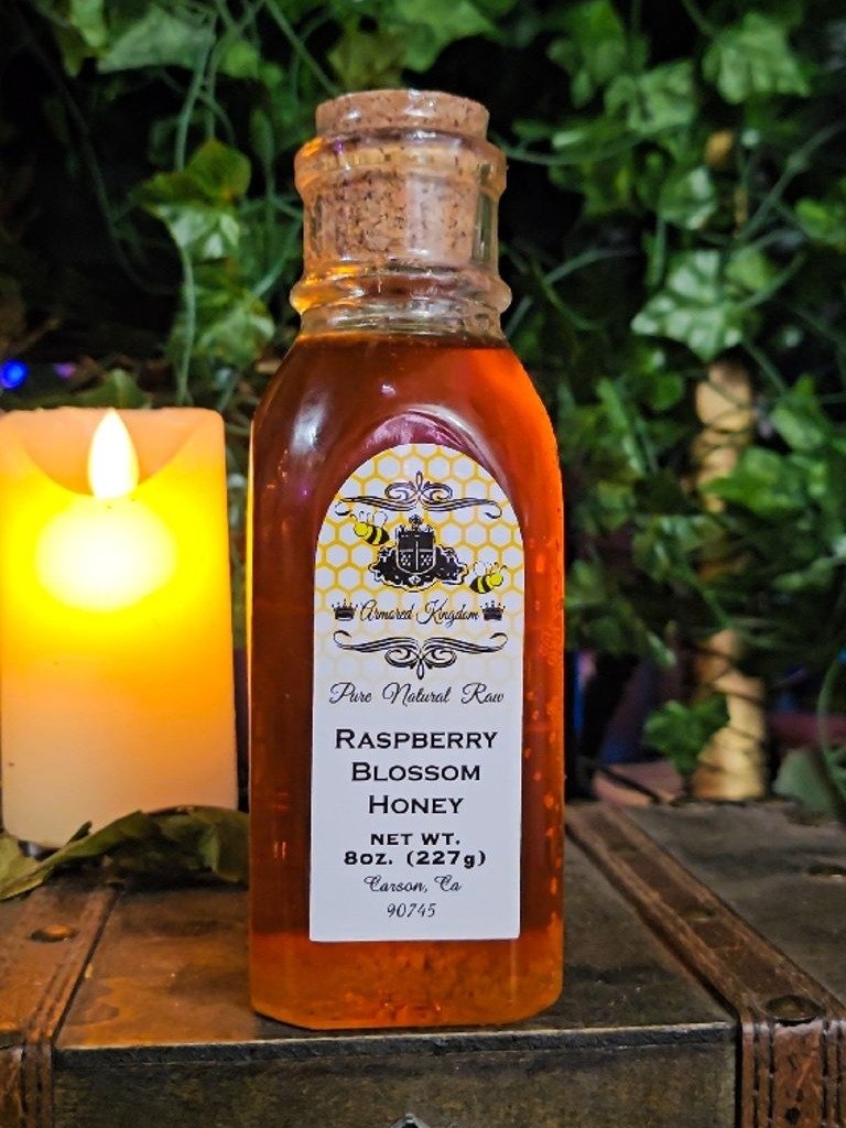 The Armored Kingdom Raspberry Blossom Honey Bottle(8oz) product image (1)
