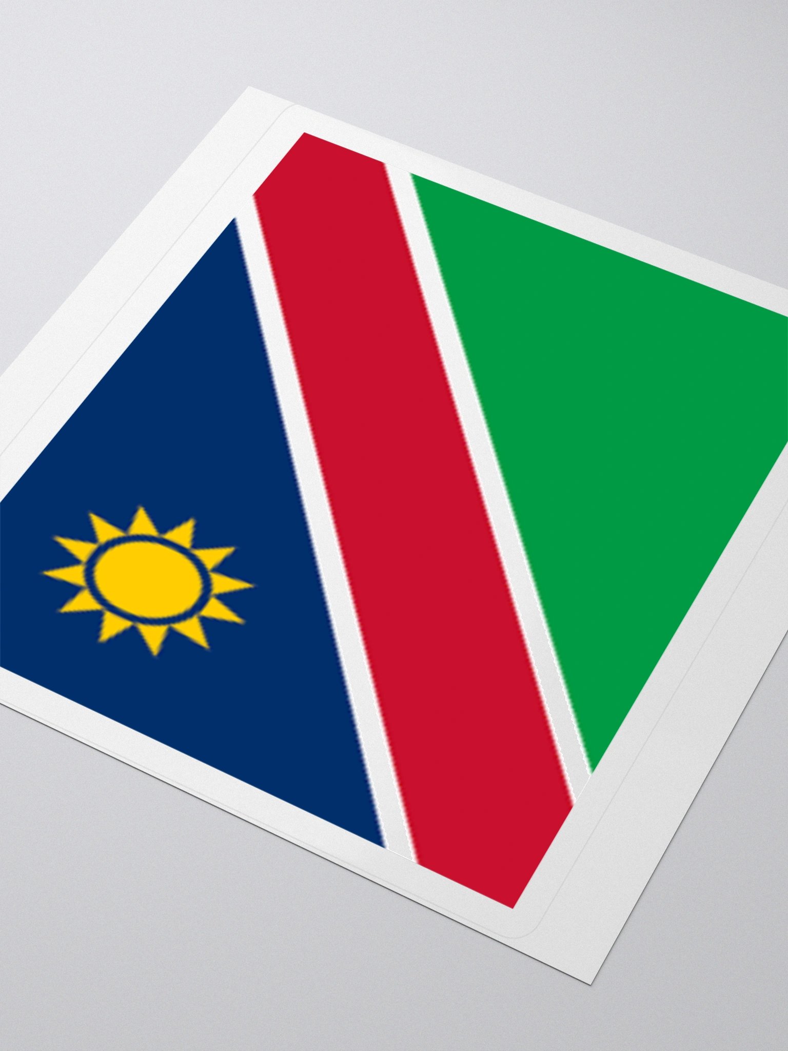 Exclusive Namibia Flag Kiss-Cut Sticker by TDS Music - Unique Design (3" x 3", 4" x 4", 5.5" x 5.5") product image (8)