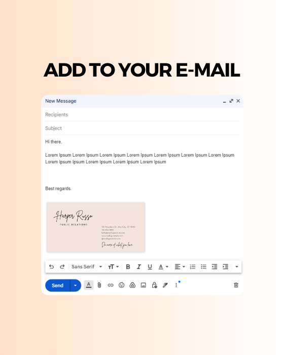 Minimal Elegant Modern Email Signature product image (3)