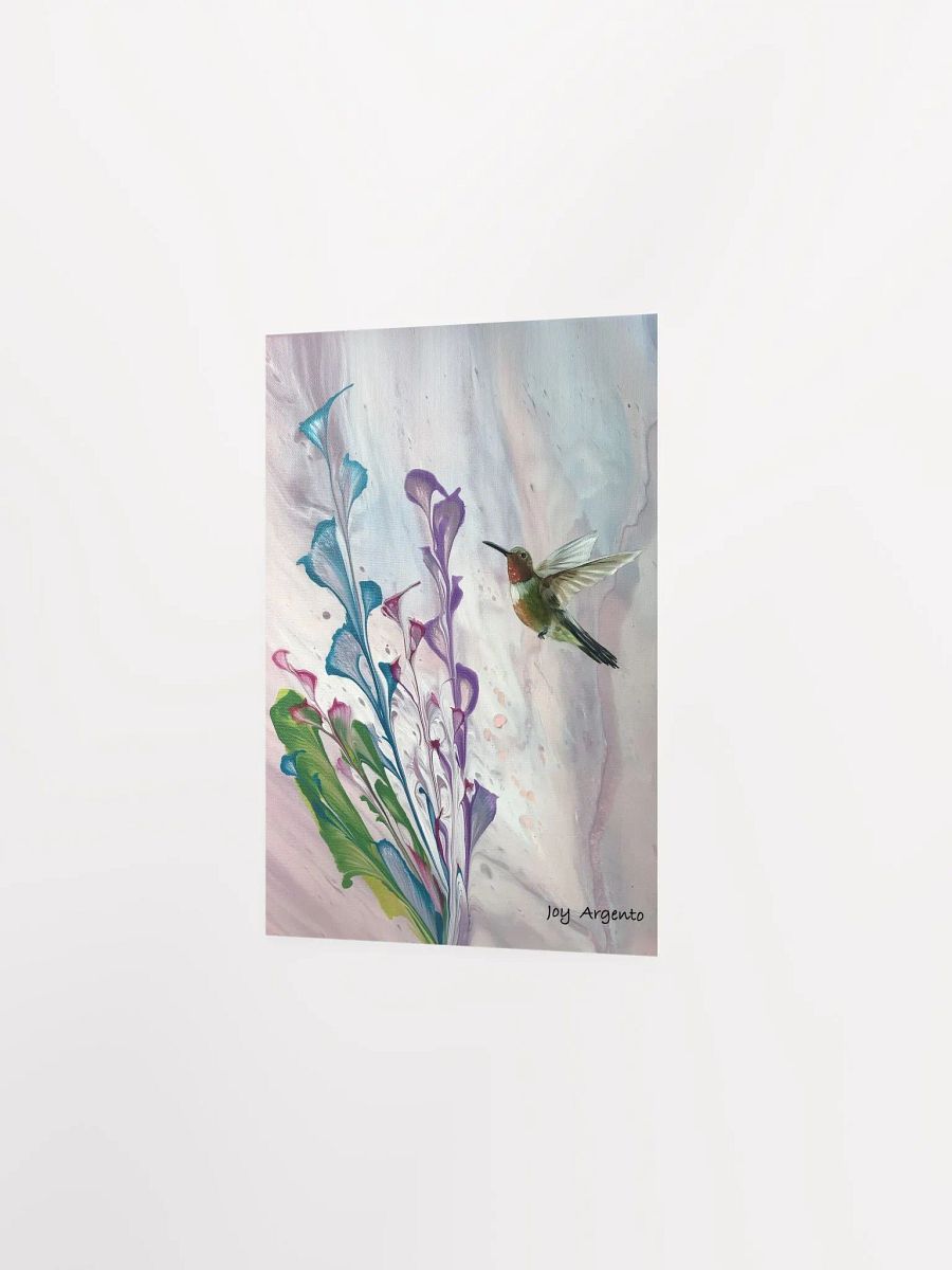 Hummingbird with Flowers Print product image (2)